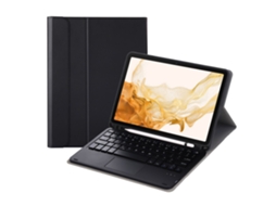 Capa de Teclado Bluetooth para Samsung Tab A9plus 11 Destacável com Ecrã Sensível ao Toque e Bandeja para Caneta XIAOMOYU