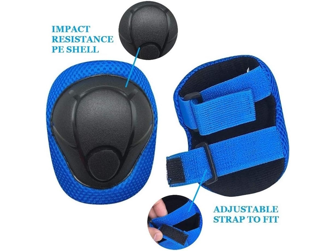 Conjunto de proteção infantil AQUAFORGE, cotoveleiras, Joelheiras e protetores de pulso
