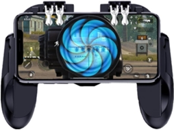Controlador Telefone Com Ventoinha, 6 Dedos, Gatilhos L1r1 L2r2, Para Pubg, Android/ios