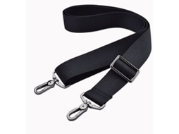 Alça De Ombro Única Ajustável Com Gancho Metal Preto Para Laptop, Bolsa De Ginástica E Esportiva