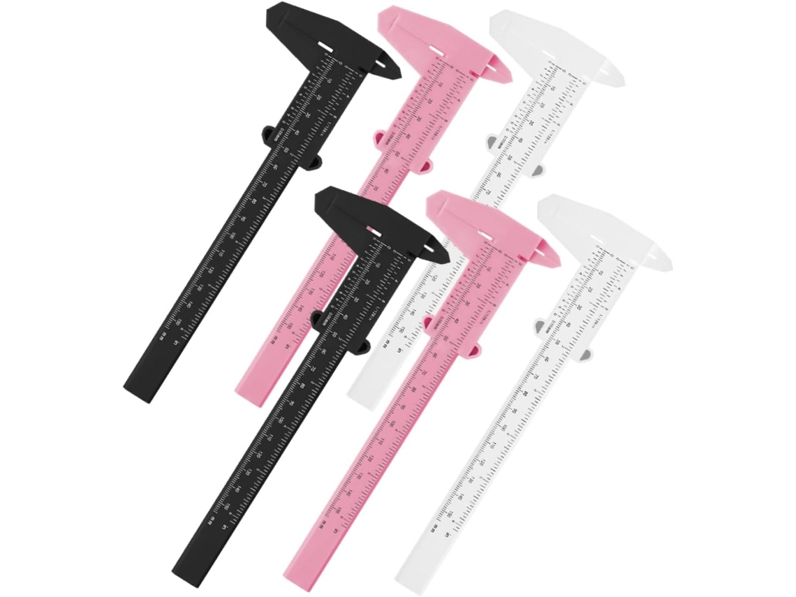 Vicasky Conjunto De 6 Réguas Medidoras Para Sobrancelhas, Ferramenta