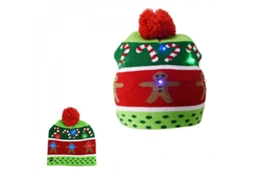 Chapéu de Natal com Led Nova Line 20x20cm