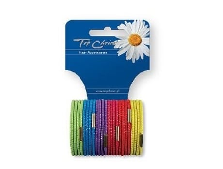 Elásticos Para Cabelo Topo Escolha 21282, Pacote Com 24 Unidades