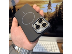 Capa Para Iphone 17 Promax Com Acabamento Fosco E Magnético, Macia E Suave, Com Círculos Finos Que Absorvem O Magnetismo. Não Irrita A Pele.