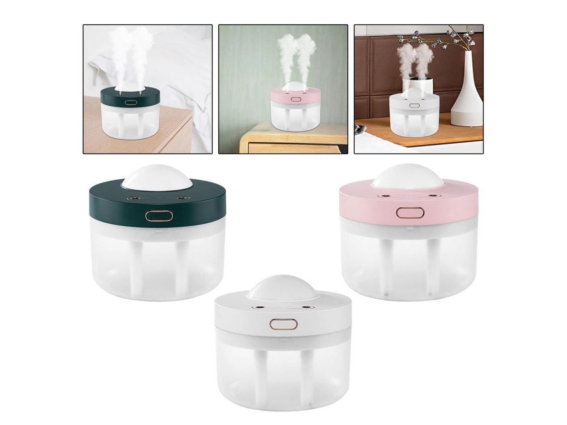 Umidificador De Ar, Luz Ambiente, Umidificador De Mesa Para Dormitórios, Viagens, Verde SUNNY SPACES