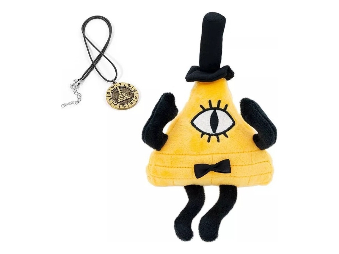 Lurelia Eikou Gravity Falls Bill Cipher 2024 Em Peluche Colecionável, 28cm, Cor Vermelho, Macio Para Coleção