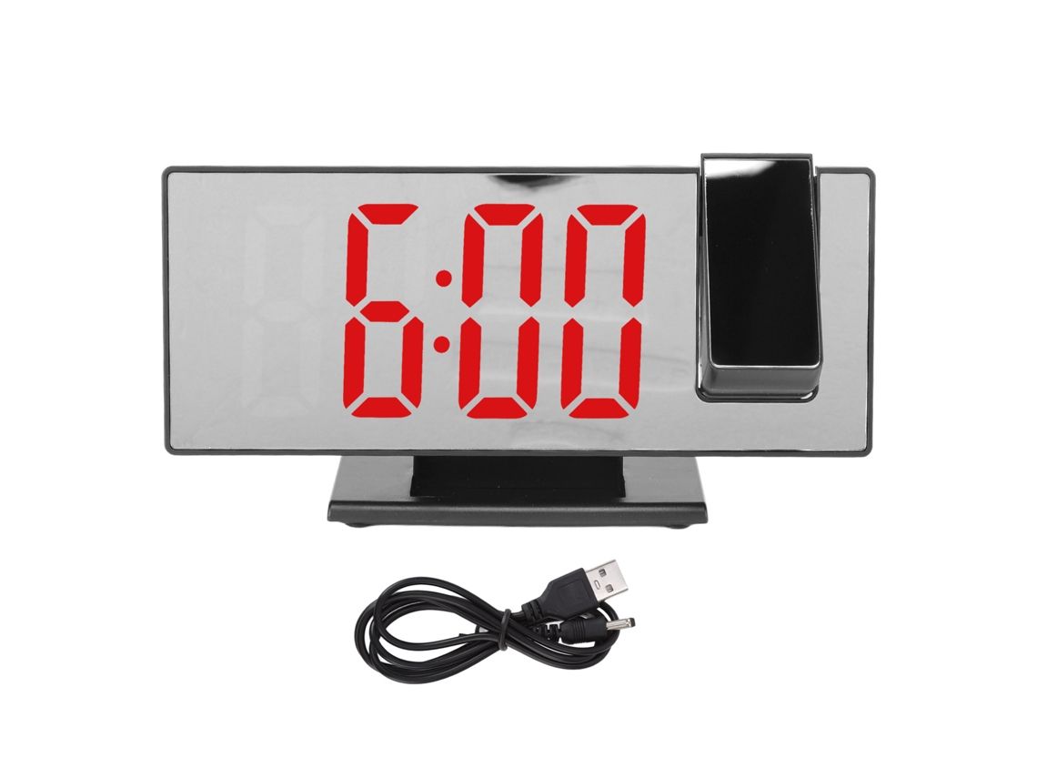 RELOJ de Pared com Projeção, Espelho, Led, Temporizador, Temperatura, S/MARCA