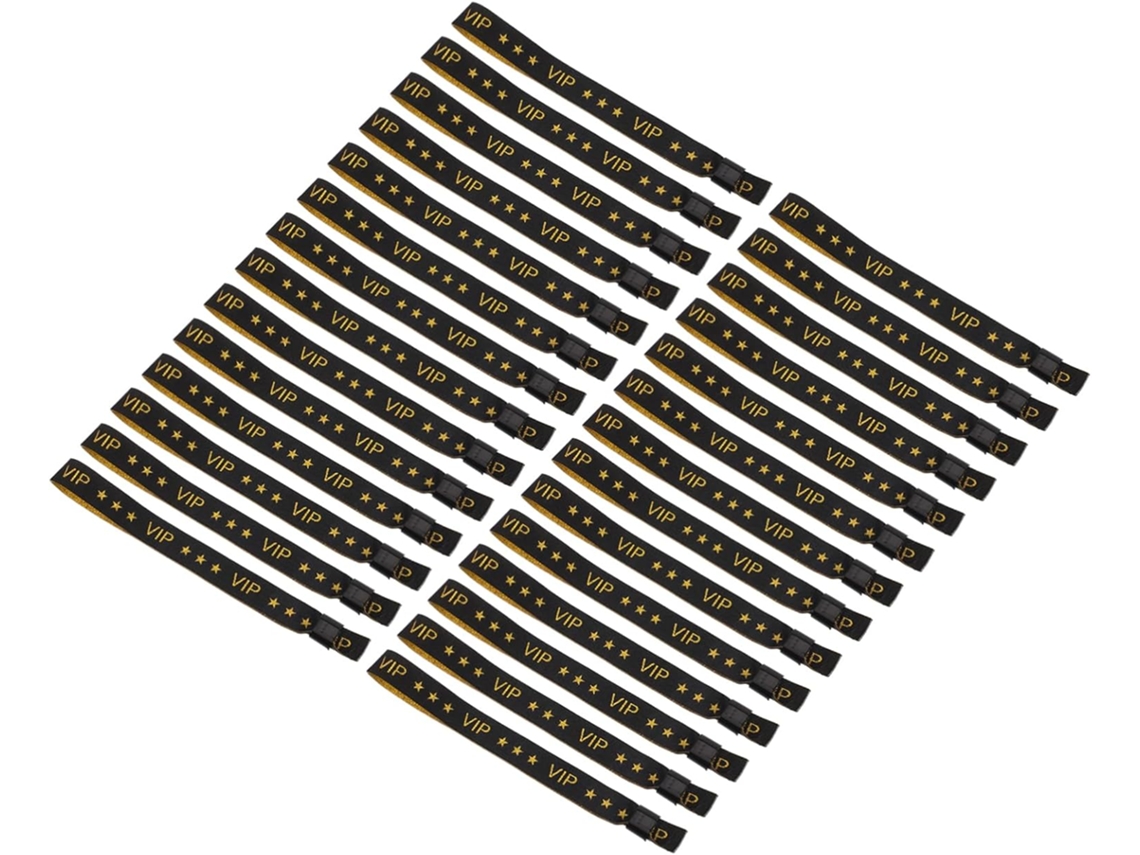 Pulseiras de identificação Homoyoyo em poliéster para apresentações rápidas, casamentos e eventos - 50 pulseiras tecnológicas