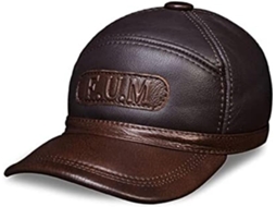 Casquette de Beisebol Classique En Pu Estrutura Hommes, Chapeau D'hiver Marron Personnes SFUSHOS