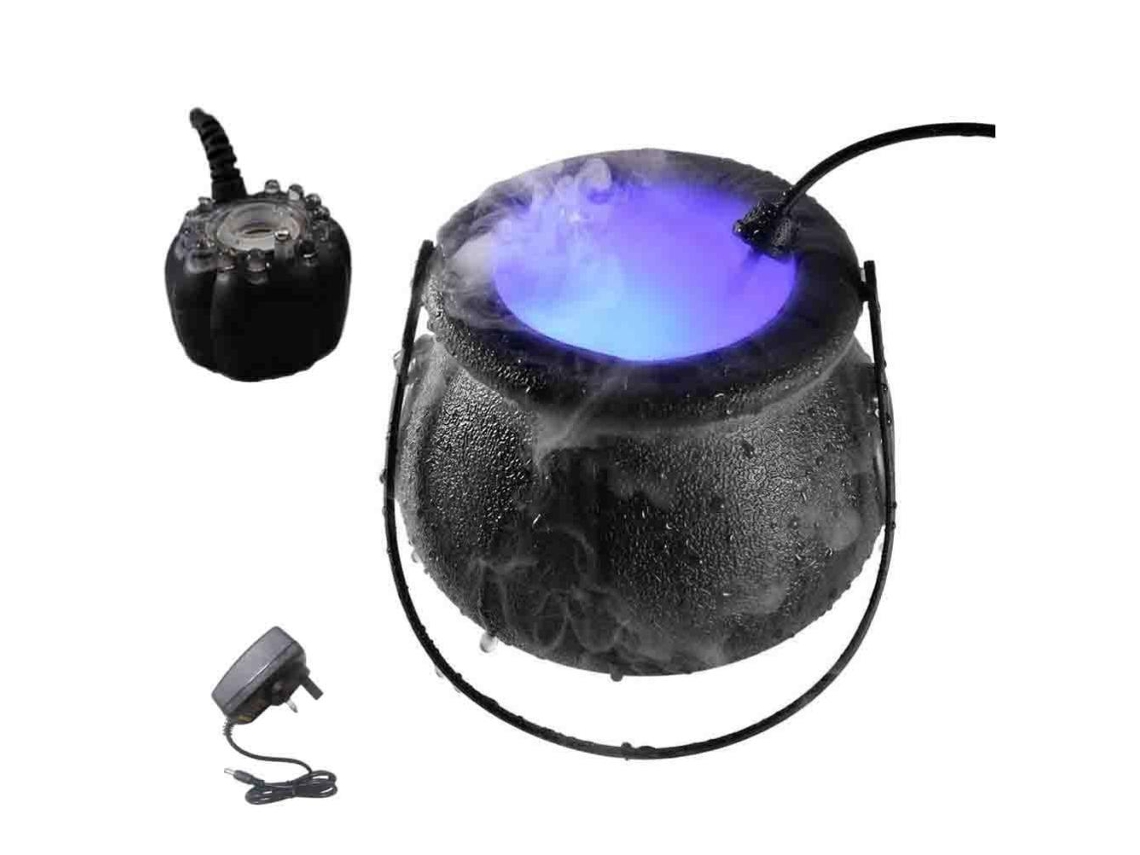 Caldeirão de Bruxa Mali com 12 Luzes LED Decorativas para Halloween, Casa, Jardim e Festas