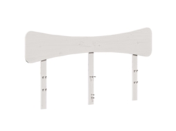 Cabeceira 140 Cm Madeira de Pinho Maciça Branco MAISON EXCLUSIVE
