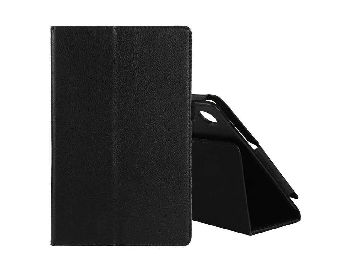 Capa De Couro Maciça Com Textura De Lichia Para Lenovo Tab M10 Hd, Com Aba Horizontal, Suporte E Compartimento Para Caneta.