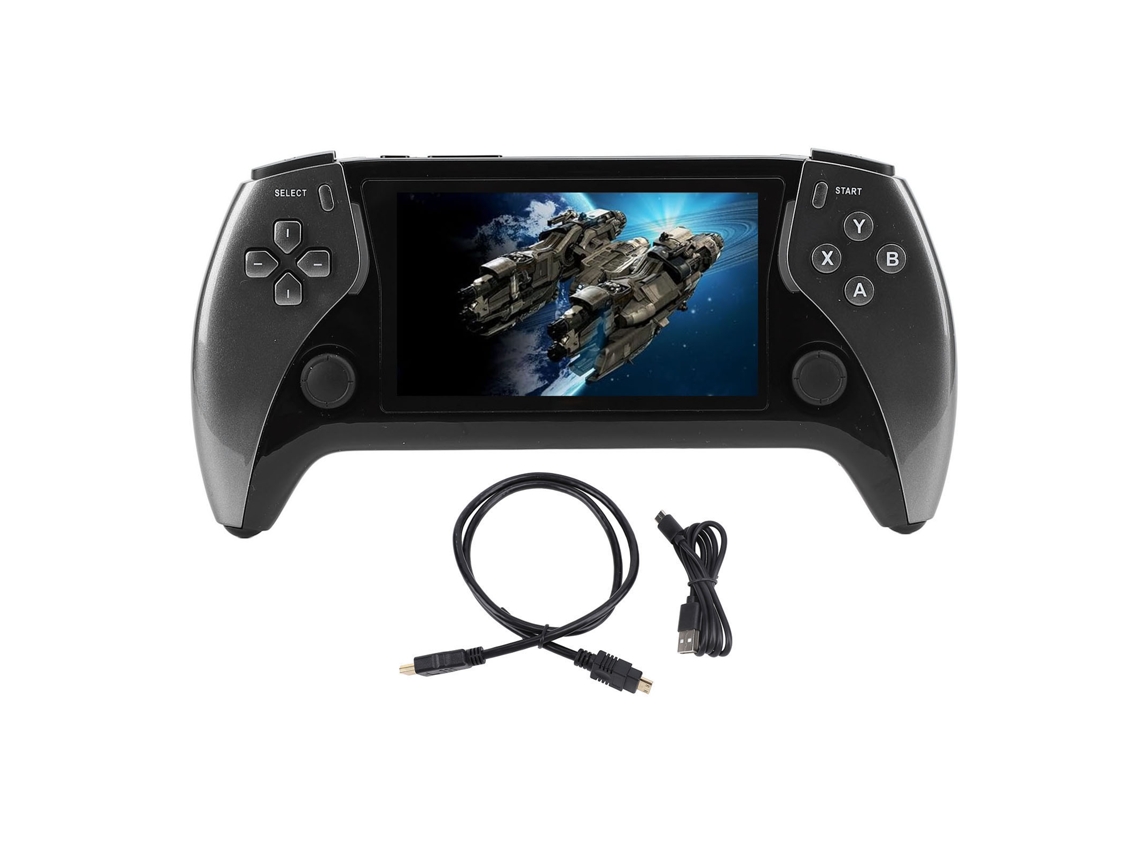Aetheria console de Jogos Retrô Portátil 4.3 Polegadas Ips 800x480 com 11 Emuladores e Bateria 2500mah Cinza