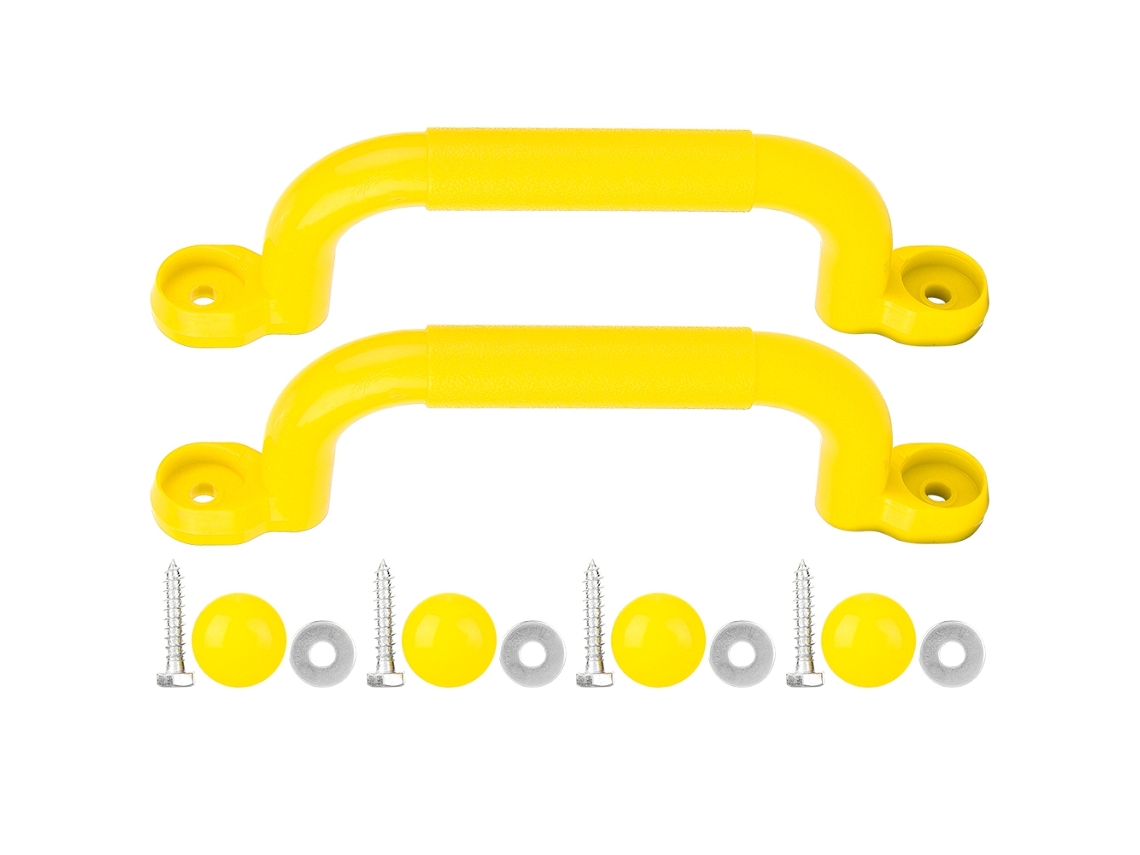 Mangueira de plástico para brinquedo de balanço infantil, antiderrapante, amarelo