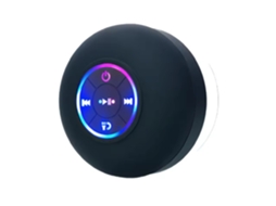Caixa De Som Bluetooth Sem Fio À Prova D'água Com Led.
