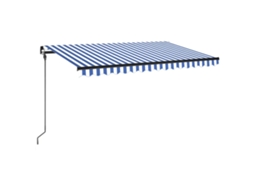 Retractable Awning, Retractable Awnings Vidaxl Azul Alumínio (400 X 300 Cm)