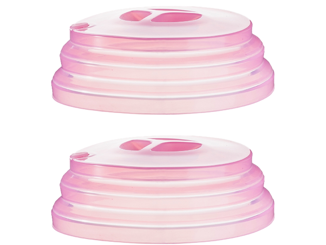 Ferramenta 2Pcs Tampa de Vedação Dobrável Manutenção Fresca Tamanho Pequeno Capa Transparente para Micro-Ondas em Pó Dobráve UISAVE