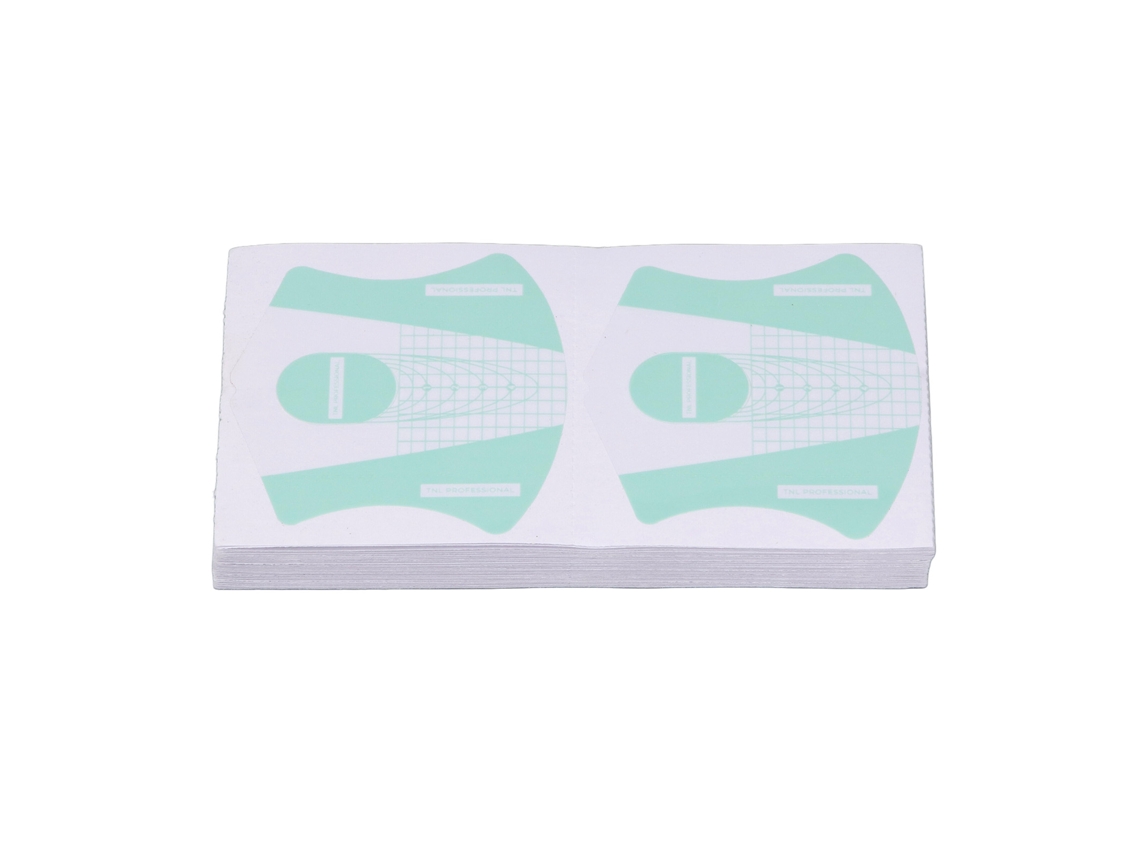 100pcs Moldes De Unhas Reutilizáveis Autoadesivos Para Alongamento De Unhas Acrílicas Verdes