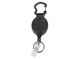 Porta identidade Retrátil com Fio de Aço Inox 80cm