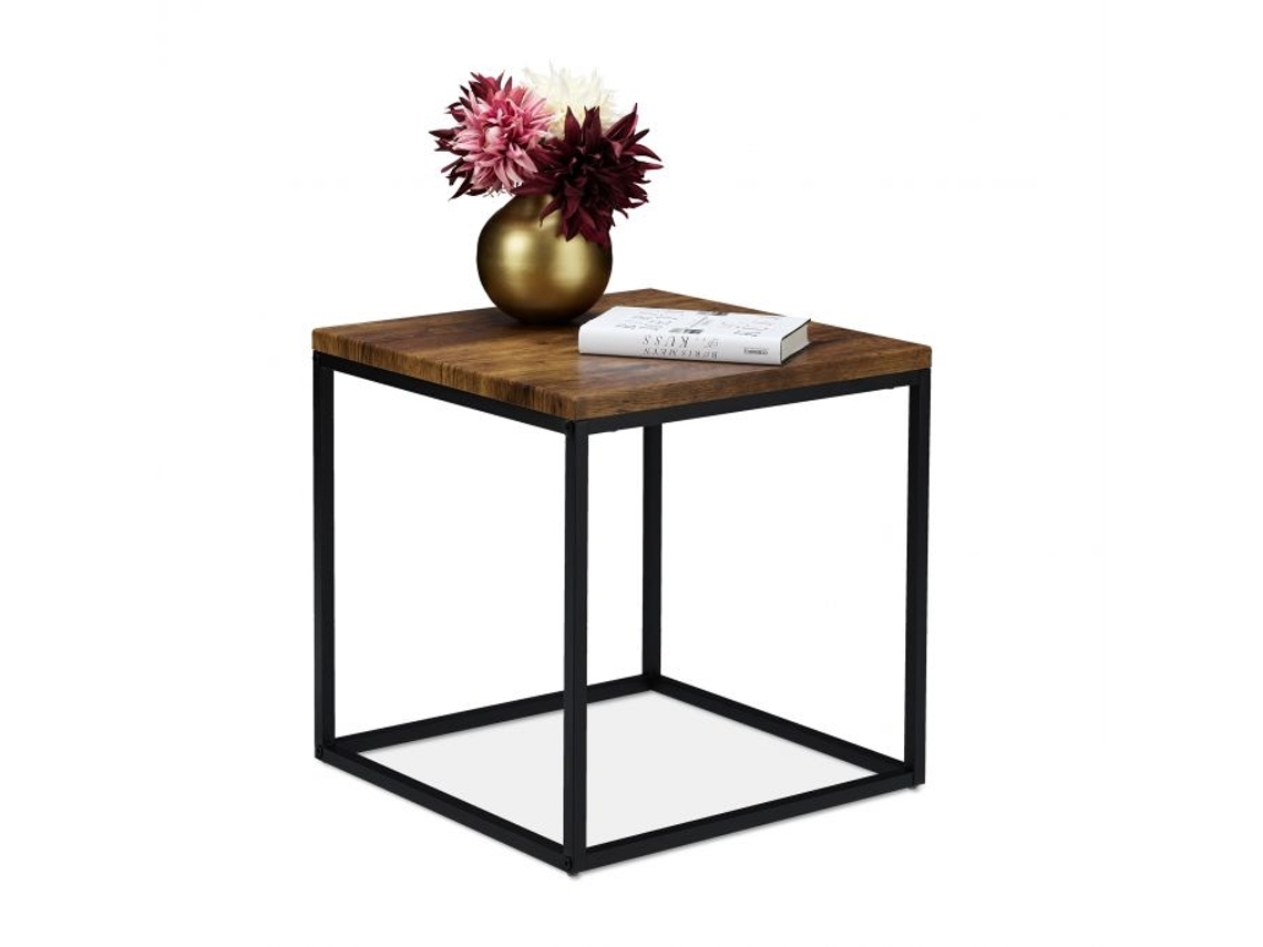Mesa lateral em estilo industrial B2X