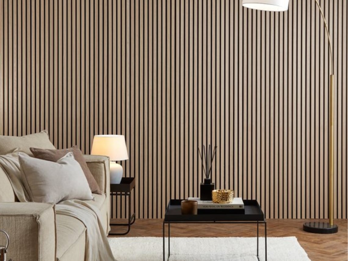 Painel Acústico Ripado Carvalho Claro DUMICOR | Worten.pt