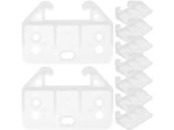 Corrediças Para Gavetas Clispeed, Suaves E Resistentes A Danos, Com Suporte Em Pp Branco 20 Conjuntos