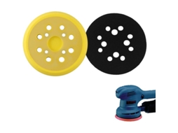 Lixa de Lixa 125mm, Redonda com 8 Furos, para Substituição de Lixadeira, Amarelo S/MARCA