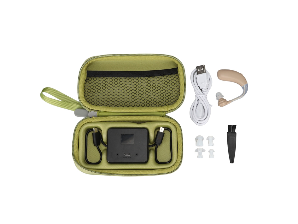 Amplificador De Som Recarregável Para Fones De Ouvido, Ideal Para Filmes, Aulas E Reuniões.(atenção: Tom De Pele)