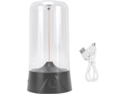 Luminária De Mesa Recarregável Com Filamento Led, Sensor De Economia Energia, Ideal Para Casa, Cabeceira, Dormitório