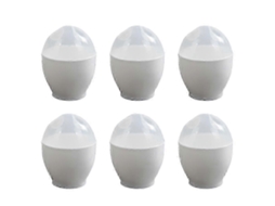 Conjunto De 6 Batedores De Ovos Para Micro, Ondas, Mini Cozinhador De Ovos Portátil, Ideal Para Cozinha Doméstica(branco)