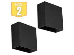 Lote de 2 Paredes de Vekta-A Preto 4W 230Lm Led BRAYTRON