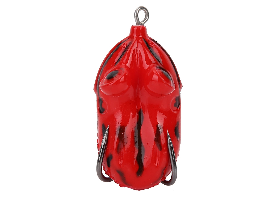 Simulation Big-eyed Frog Lure, Simulated Shape, Soft Bait Material, Red Snakehead Bait