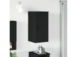 Vidaxl Armário De Banheiro Preto 30 X 31,5 X 61 Cm