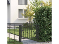 Vidaxl Portão De Cerca Asten 100 X 75 Cm Metal Preto Trancável