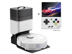 Aspirador de Pó Robô ROBOROCK Q8 Max com Doca Vazia Automática 5500Pa Sucção Duoroller Escova Lds Navigation Branco