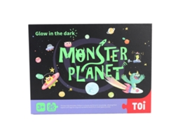 Quebra-cabeça com luz noturna para crianças, 96 peças, tema planetário. Brinquedo educativo.