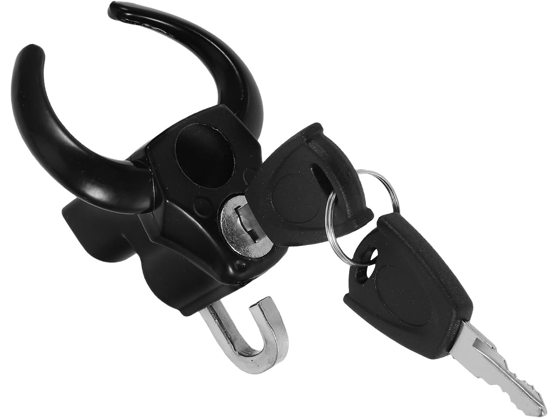 Gancho Multifuncional Clispeed Em Liga Metálica Preta Para Capacete, Capa De Chuva, Guidão De Bicicleta E Patinete