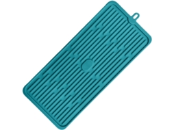 Tapete de silicone antiderrapante para secar louça, ideal para mesa de jantar, local de trabalho, casa, café e bar.