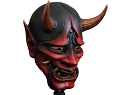 Primerox máscara de Látex Hannya Japonesa Cosplay Horror Halloween Carnaval Demonio Fantasia