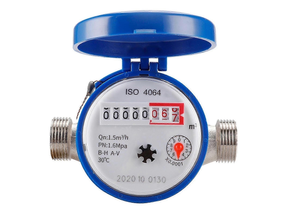 Convenient Coppery Water Meter Compatible With Garden With Precise Reading