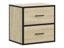 Wall-mounted Bedside Cabinet, Wall-mounted Bedside Cabinets Vidaxl Marrom Madeira Processada (n/a)