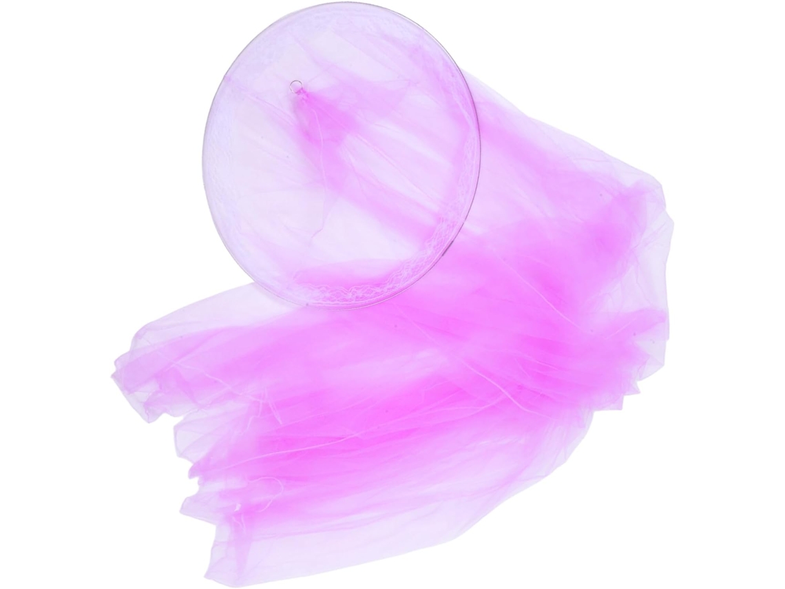 Cama De Princesa Com Dossel Em Formato Cúpula Rede Roxa