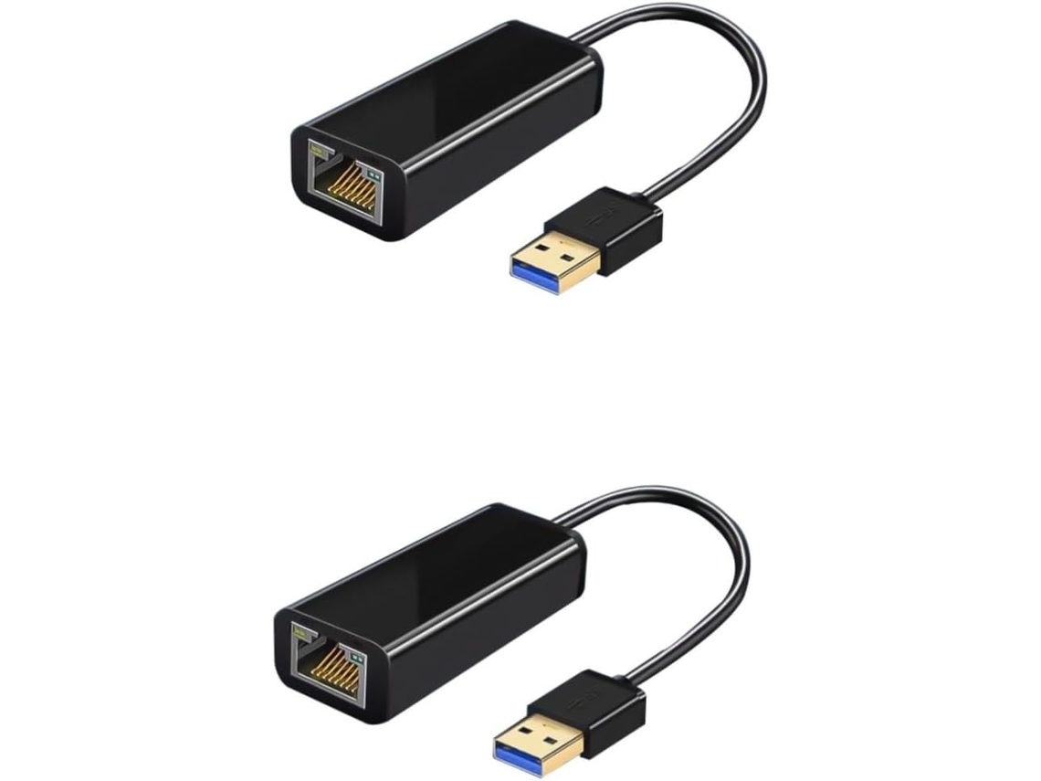 2 De Rede Usb Para Gigabit Ethernet 1000 Mbps Computador Portátil