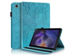 Capa Para Tablet Lurelia, Compatível Com Samsung M11plus, Azul, Couro Sintético, Função Sono, Anti-impressões Digitais