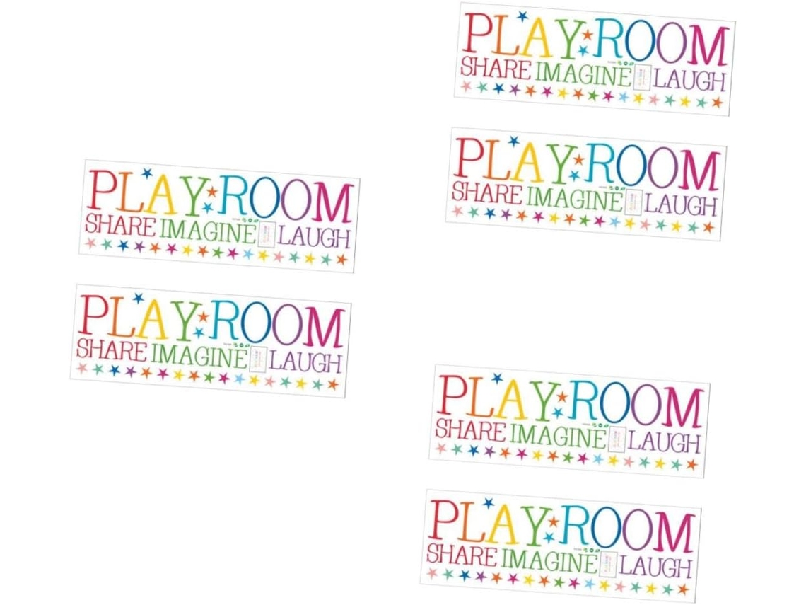3 Conjuntos De Adesivos De Parede Com Frases Famosas Para Decoração De Quarto Infantil (3 Folhas X 3 Conjuntos).