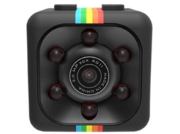 Câmera de segurança Bestvite Mini HD 1080p com visão noturna e detecção de movimento (preta)