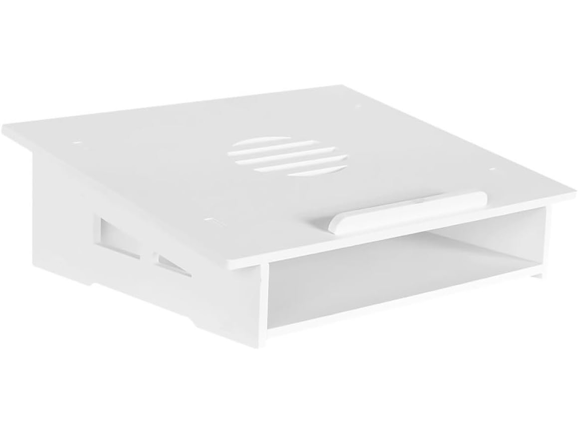 Suporte Para Notebook Com Resfriamento Elevado E Uso Estável, Prateleira De Armazenamento Em Madeira