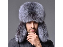 2026 gorro Ushanka de Invierno para Hombre Con Aletas para Orejas, Piel Falsa Caliente, Ideal para Nieve Y Esquí Zfg Gris