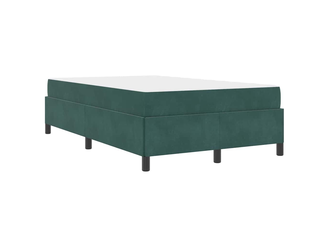 Conjunto 1 Estrutura Da Cama Vidaxl Verde Tecido (120 X 200 Cm)