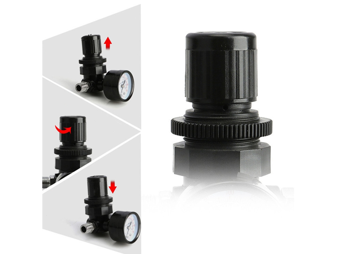 Regulador De Pressão De Ar Com Medidor Para Compressor